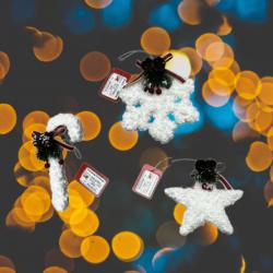 Висококачествени пухкави коледни орнаменти за елха