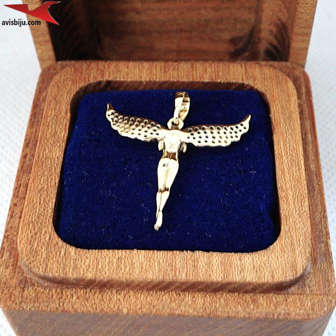 Висулка с 14К златно покритие и с цирконий