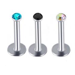 Обици за устни с цирконий