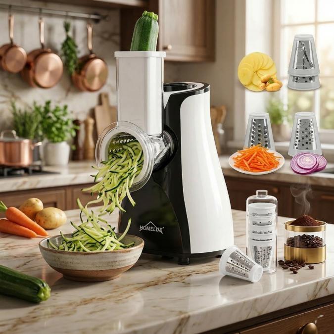 Електрическо ренде 5-в-1 Homelux  Мултифункционална резачка за зеленч