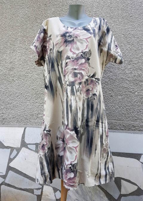 3XL Нова рокля в пастелни цветове Италия
