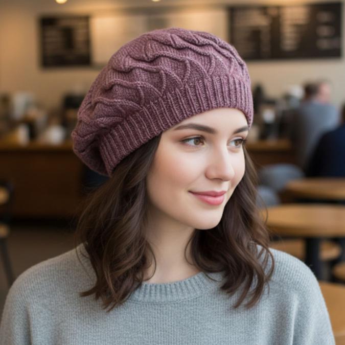 Модерен дамски барет за зимата  Удобство и френски стил
