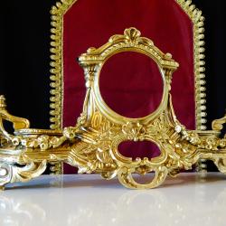 Барокова рамка от бронз за огледало, часовник, мебели, камина.