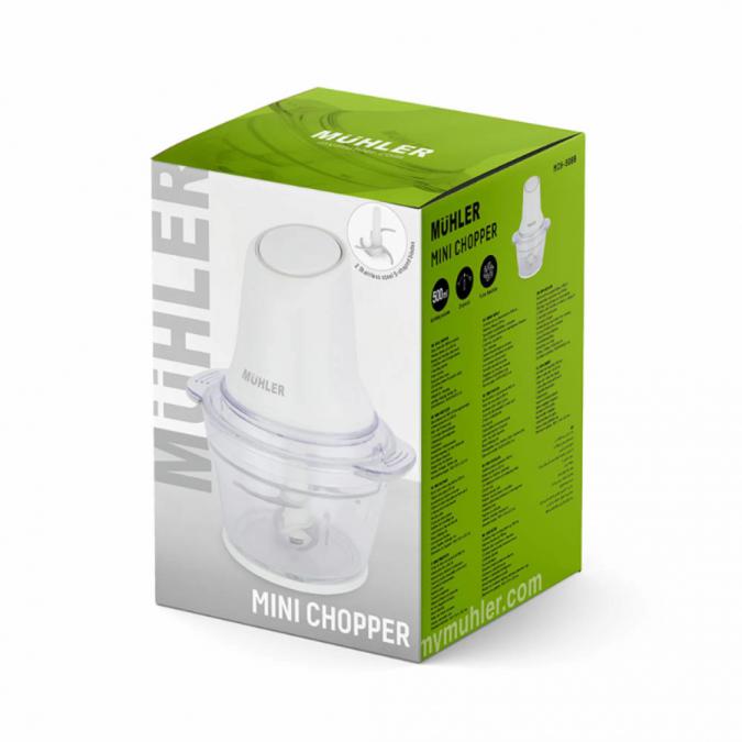 Мини чопър Muhler Mch-5088  Мели, реже и пасира за секунди