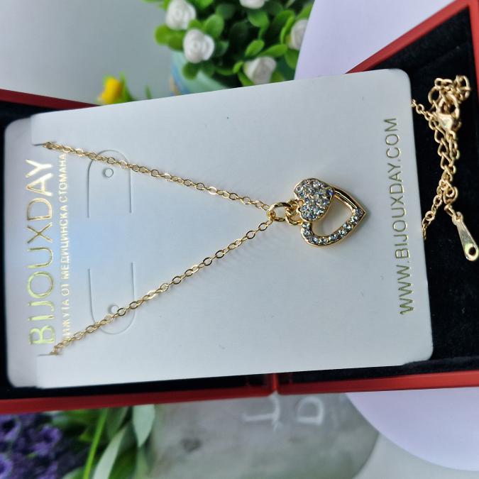 Колие Twin Hearts Shine