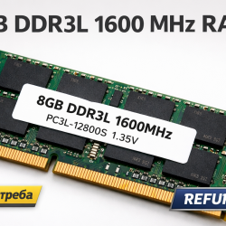 8GB Ddr3l 1600 MHz RAM  Втора употреба  Refurbished