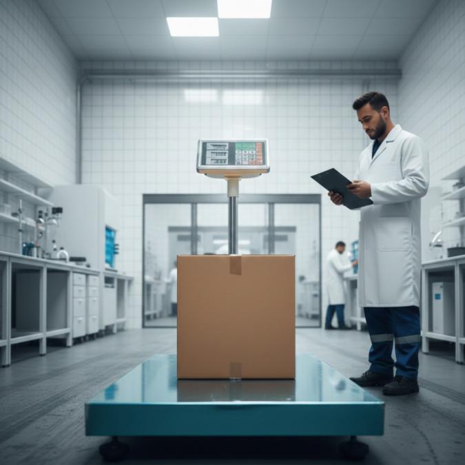 Електронен кантар с платформа до 1000 кг