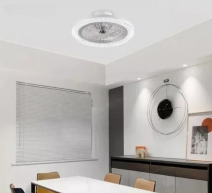 2в1 Smart LED RGB Лампа Вентилатор за таван с дистанционно управление