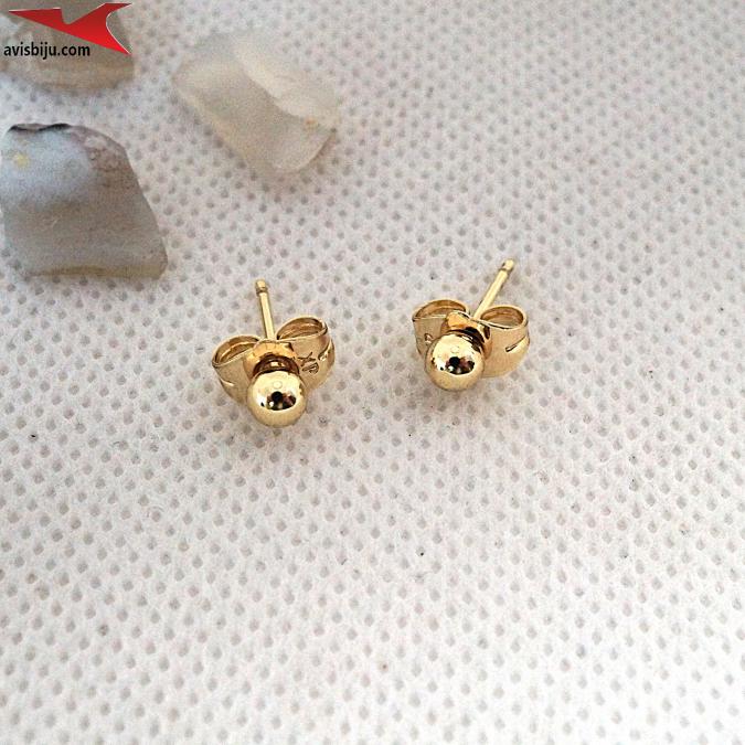 Обеци с 14К златно покритие