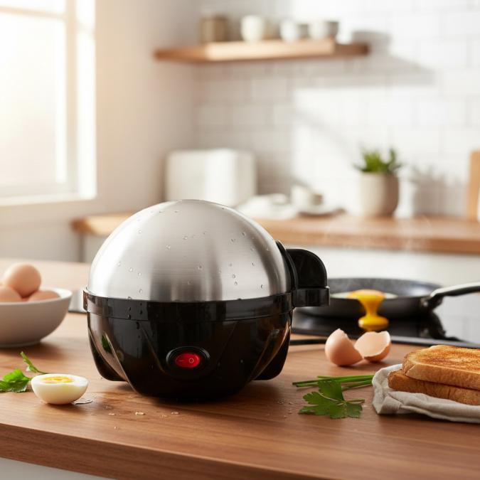 Яйцеварка Rosberg R51982c, 350w, за 7 яйца, Автоматично изключване със