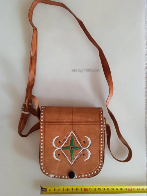 Чанта от естествена кожа 15 см  14 см