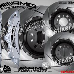 AMG Carbon Ceramic надписи за капаци на спирачни апарати