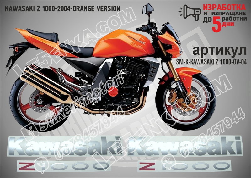 Kawasaki Z 1000-2004-orange Version