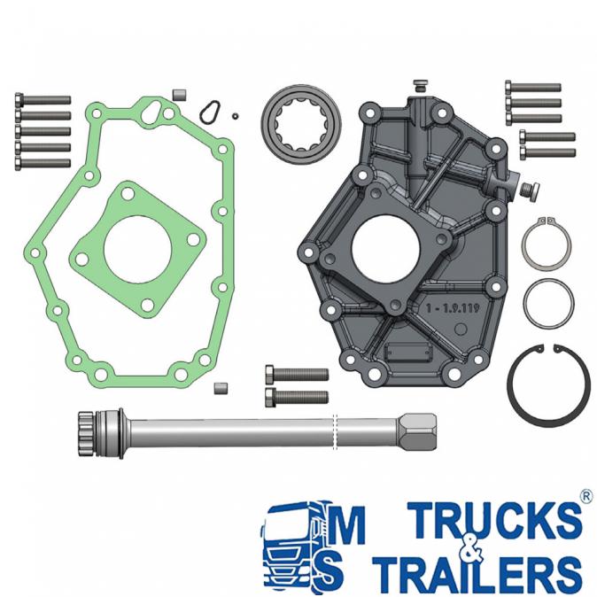 Вал с плочка Omfb за скоростна кутия Scania G33 it 09302880346