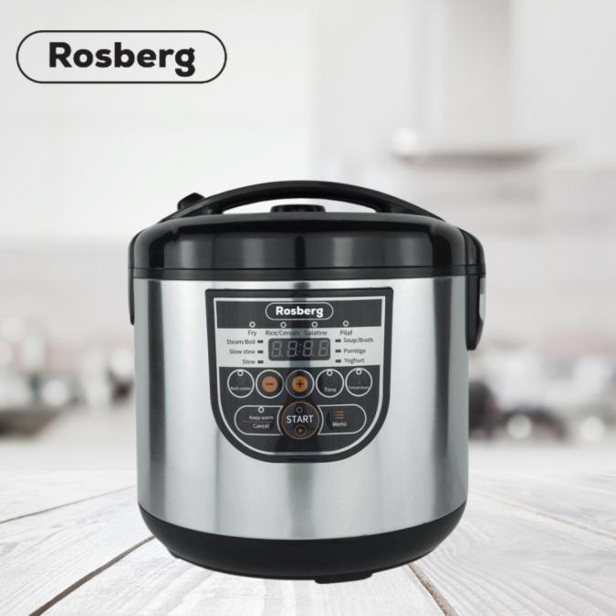 Мултикукър Rosberg, 780w, 5литра, 10 програми, Ръчен режим, Таймер, Ин