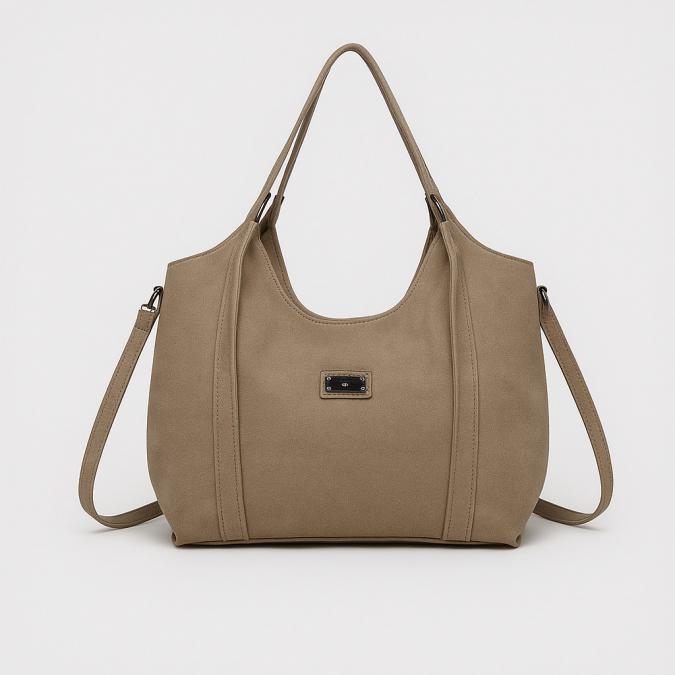 Дамска чанта от еко велур и к.  елегантен и практичен модел бордо