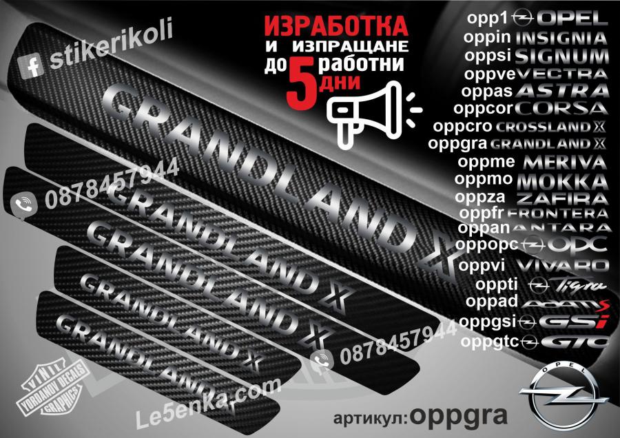 Opel Grandland X прагове от карбон