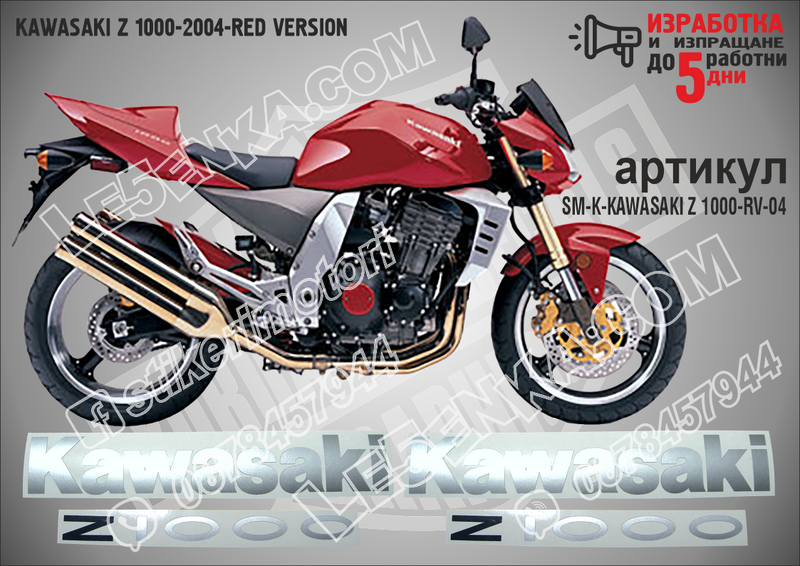 Kawasaki Z 1000-2004-red Version