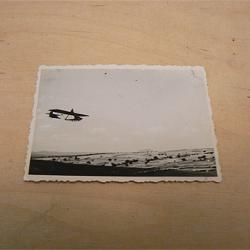 Стара снимка с български планер Sg-38. Безмоторен самолет. Авиация.