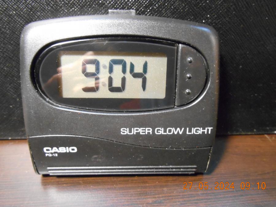 Casio PQ 12 alarm clock vintage