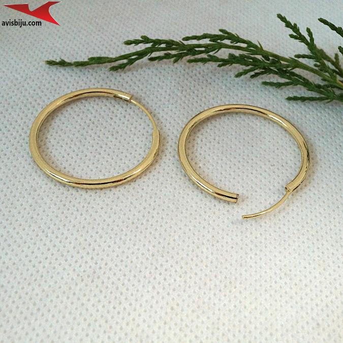 Обеци с 14К златно покритие