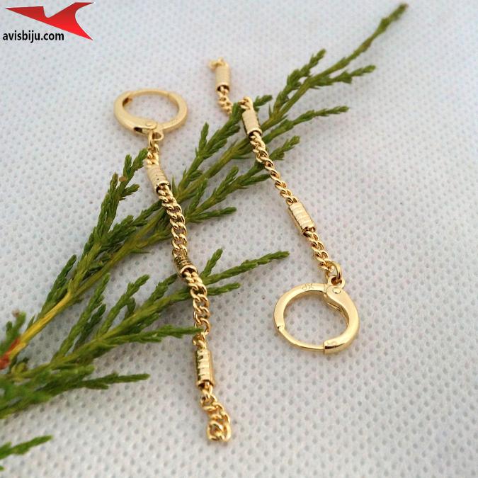 Обеци с 14К златно покритие