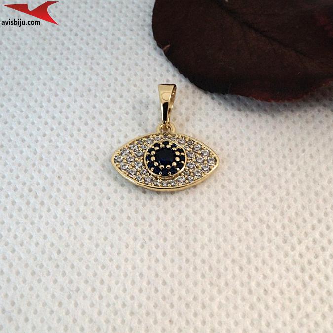 Висулка с 14К златно покритие и с цирконий