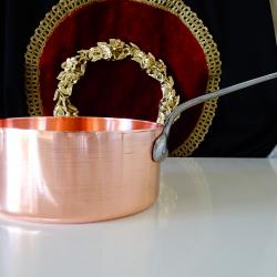 Медна тенджера 1.5 л., чиста червена мед.