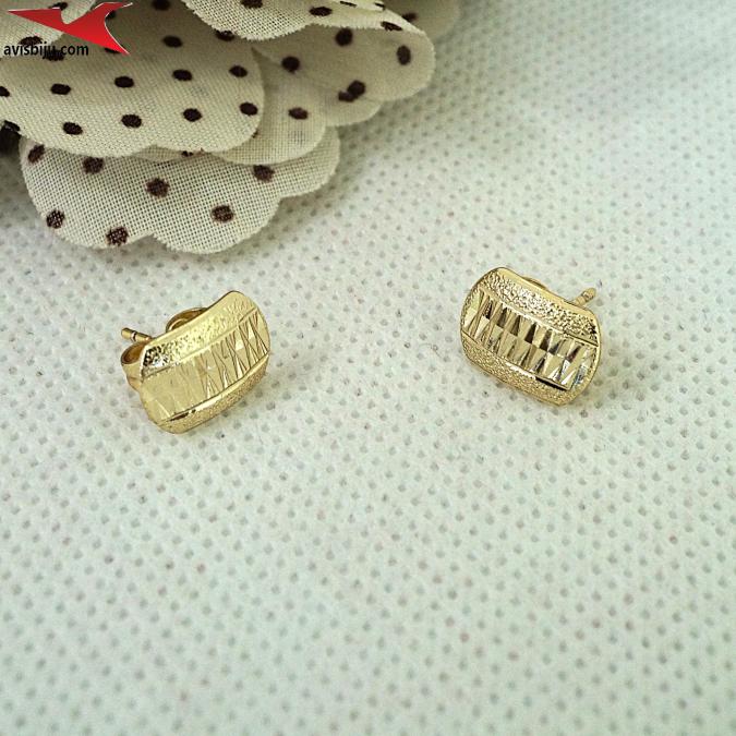 Обеци с 14К златно покритие