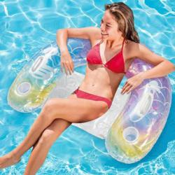 Надуваем матрак русалка 115x70 см с поставки за чаши  стилен и удобен