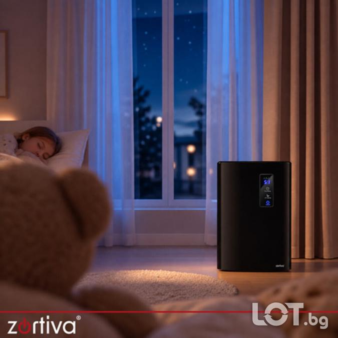 Влагоабсорбатор за въздух 2 в 1 с UV пречистване, LCD дисплей, дистанц