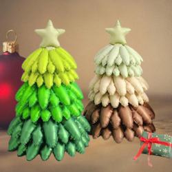 Коледни балони 7 части 3D Коледни елхи  Перфектната декорация за праз