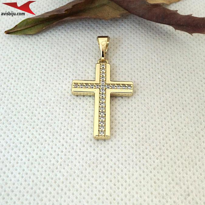 Висулка с 14К златно покритие и с цирконий