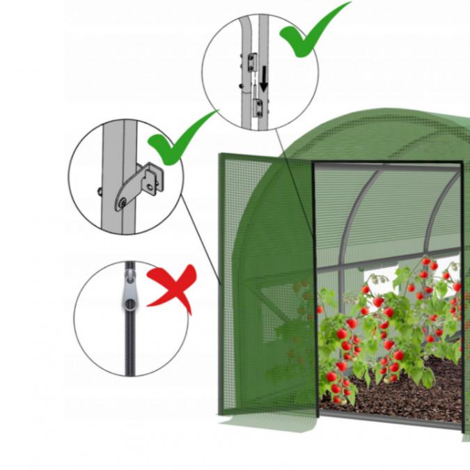 Градинска оражнерия с врата на панти - здрава и стабилна конструкция 6