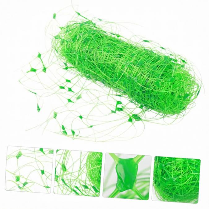 Здрава опорна градинска мрежа за фасул, домати и краставици  1.5х10м,