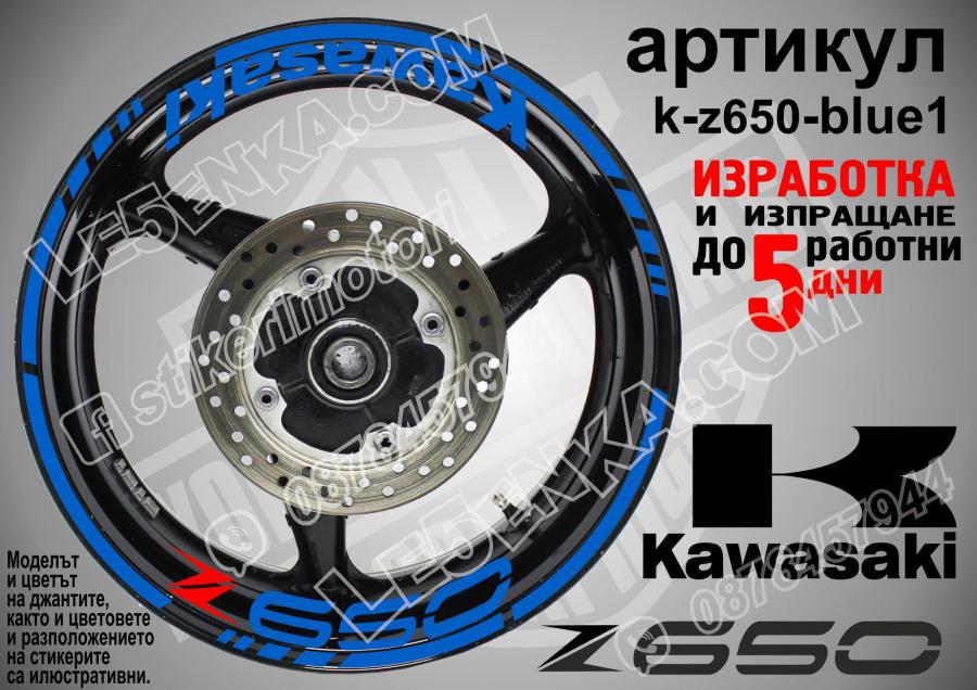 Kawasaki Z650 Blue