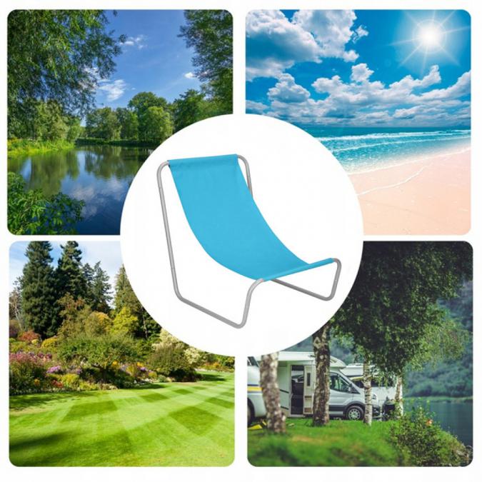 Градински сгъваем туристически стол  преносим плажен стол с чанта