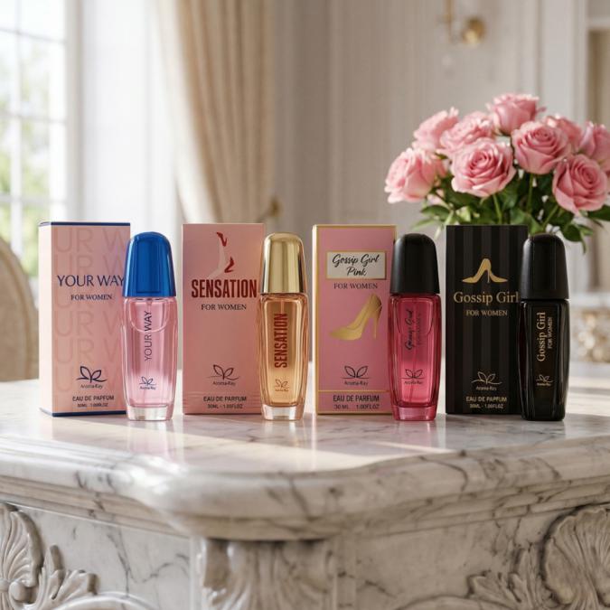 Луксозен комплект от 4 дамски парфюма по 30 мл  Перфектният подарък з