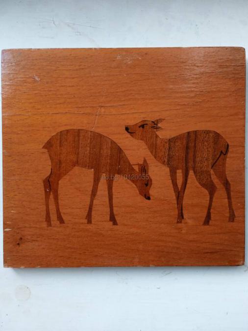 Картина дървена инкрустация 16 18 см