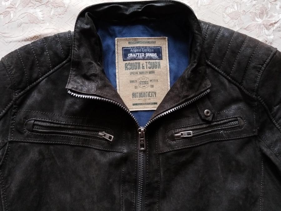 Мъжко яке Angelo Litrico естествен велур - размер XL XXL