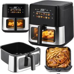 Фритюрник с горещ въздух 8L, 1700w, 12 програми, сензорно управление и