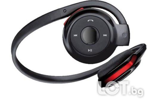 безжични стерео слушалки, Bluetooth headset Microsd слот