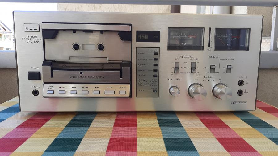 Sansui sc -5300 stereo cassette deck