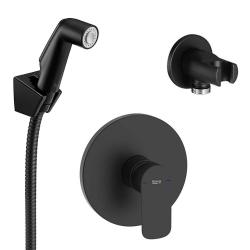 Хигиенен душ смесител Roca Be-fresh в цвят черен мат