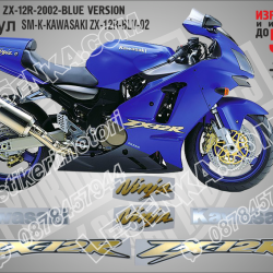 Kawasaki Zx-12r-2002-blue Version