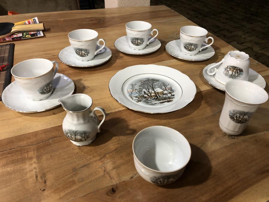Баварски порцеланов сервиз за Кафе-vintage