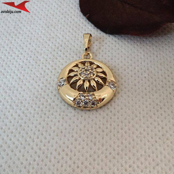 Висулка с 14К златно покритие и с цирконий