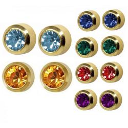 Медицинско злато обици за пистолет