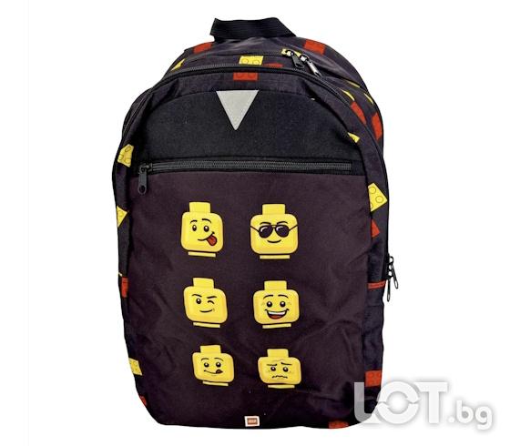 Лего детска раница Extended Backpack Black