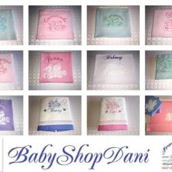 Бебешки Одеяла памучни Пелени за Бебе с име персонализирана бродерия